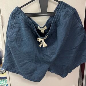 Madewell Blue Drawstring Shorts size XL